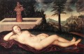 Reclining River Nymph At The Fountain Lucas Cranach the Elder nude